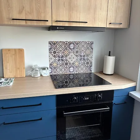 Apartment Blue & Wood